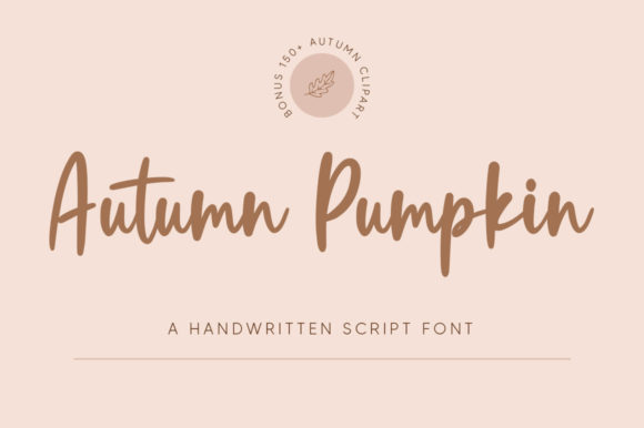 Autumn Pumpkin: A Charming Handwritten Font for Makers