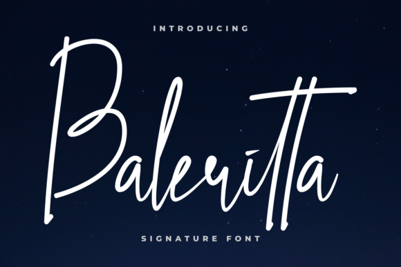Baleritta: A Script Amp Font for Elegant Branding