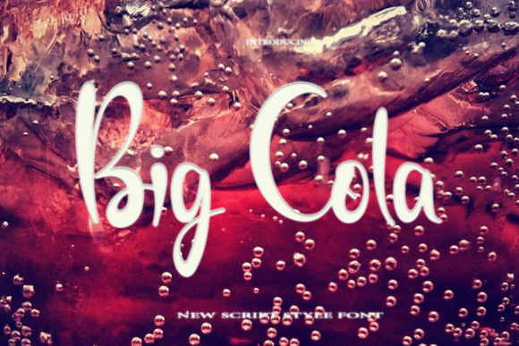 Big Cola: A Handwritten Font for Elegant Branding