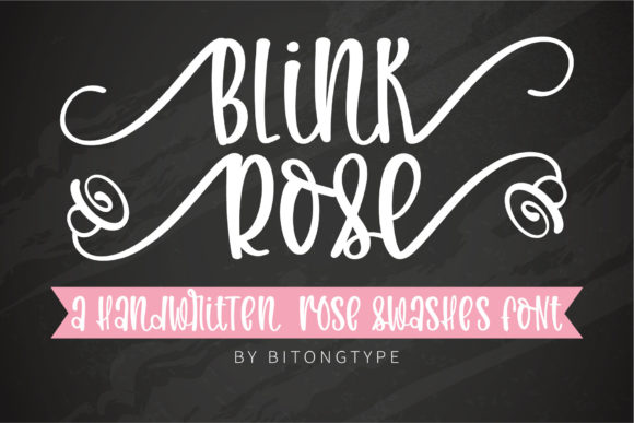 Blink Rose: A Charming Handwritten Font for Crafters
