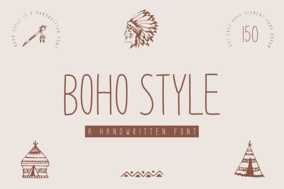 Boho Style: A Handwritten Font for Editorial Elegance