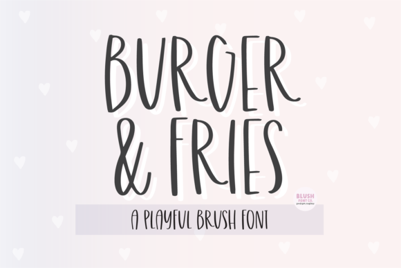 Bring Charm to Your Handmade Creations with Burger and Fries Font