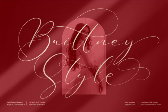 Brittney Style: A Charming Script Font for Creative Branding
