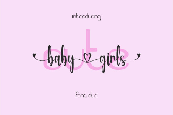 Cute Baby Girls: A Charming Font for Editorial Design