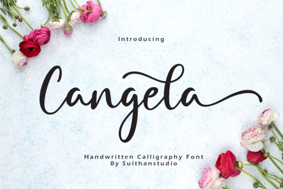 Discover Cangela: A Sweet and Elegant Calligraphy Font