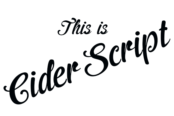 Discover Cider: A Beautifully Flowing Script Font