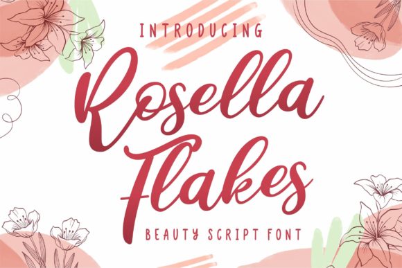 Discover the Charm of Rosella Flakes: A Handwritten Font for Editorial Design
