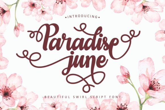 Discovering Paradise June: A Charming Script Font for Branding