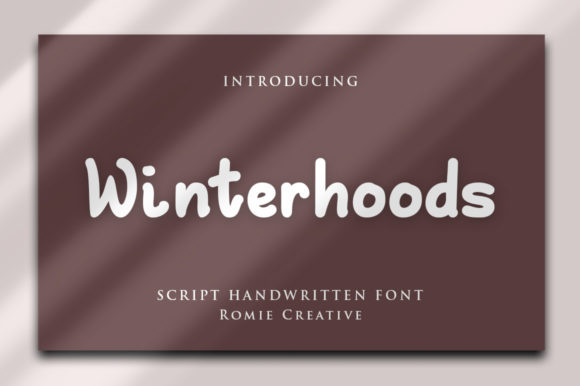 Enhance Your Brand with Winterhoods: A Versatile Handwritten Font