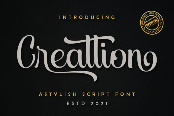 Exploring Creattion: A Radiant Handwritten Font for Designers