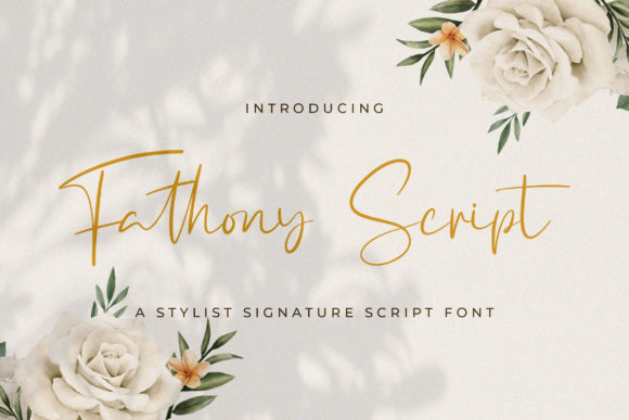 Fathony: A Refined Script Font for Modern Brand Campaigns