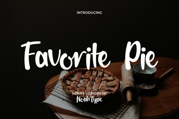 Favorite Pie: A Charming Script Font for Elegant Marketing