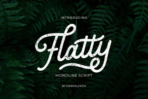 Flatty Monoline: A Versatile Script Font for Crafters