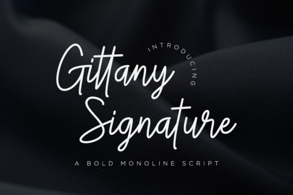 Gittany Signature: A Versatile Script Font for Crafters