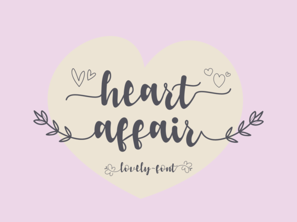 Heart Affair: A Romantic Script Font for Crafters and Creators