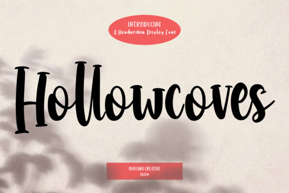 Hollowcoves Handwritten Display Font: A Crafty Creator's Delight