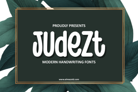 Judezt: A Handwritten Font for Creative Web Design