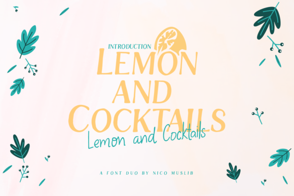Lemon and Cocktails: A Charming Font for Web Design