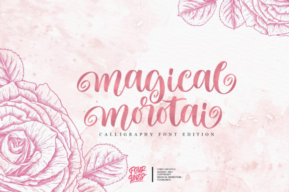 Magical Morotai: A Romantic Script Font for Editorial Design