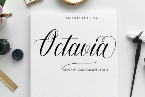 Octavia: A Handwritten Font for Elegant Editorial Design