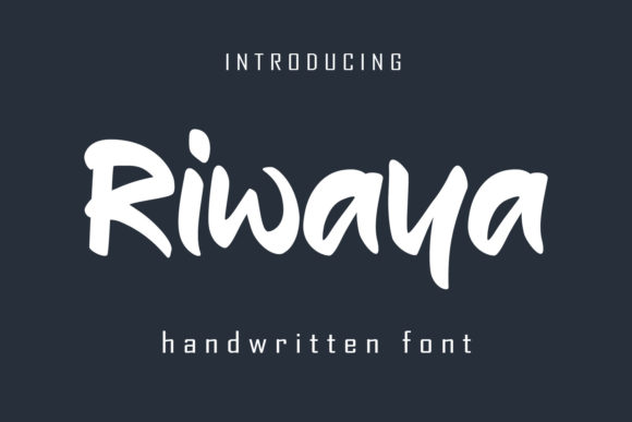 Riwaya: A Handwritten Font for Editorial Elegance