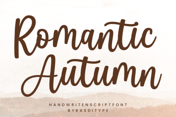 Romantic Autumn: A Charming Script Font for Elegant Publishing