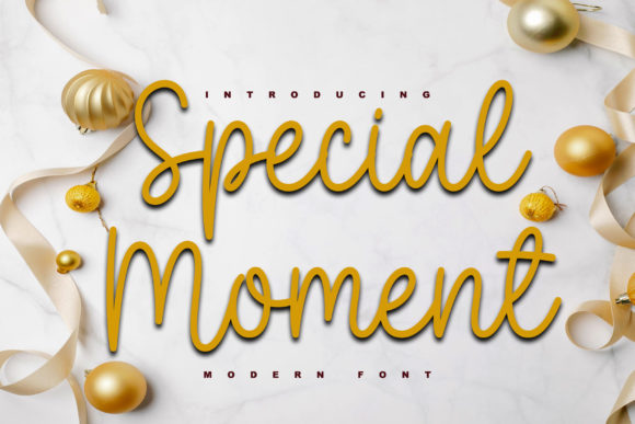 Special Moment: A Charming Script Font for Creative Campaigns