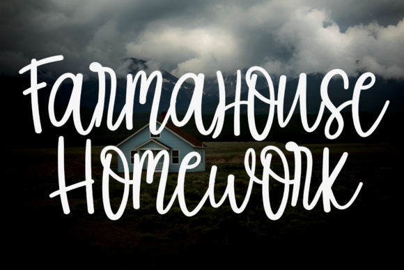 Transform Your Brand with Farmahouse Homework Font