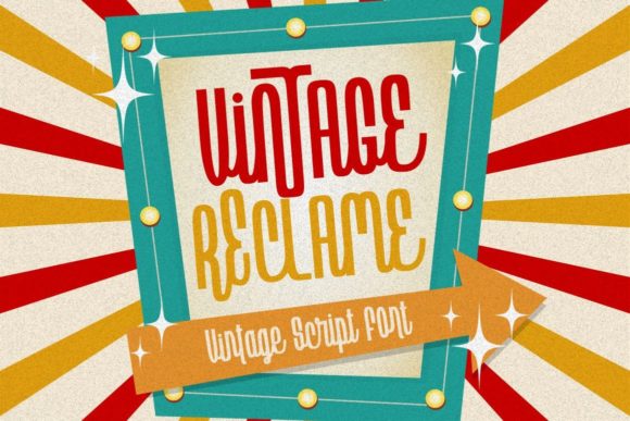 Vintage Reclame: A Font for Timeless Brand Elegance