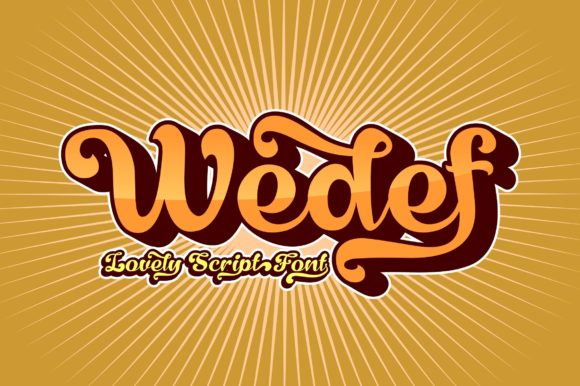Wedef: A Bold and Retro Handwritten Font for Your Brand