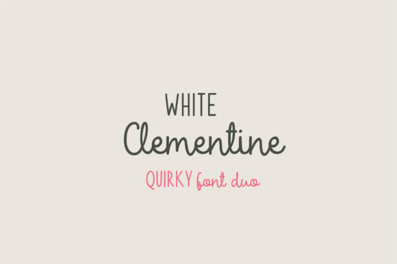 White Clementine: A Playful Duo Font for Chic Web Design