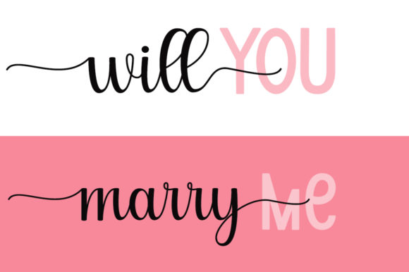 Will You Marry Me: A Charming Font for Web Design